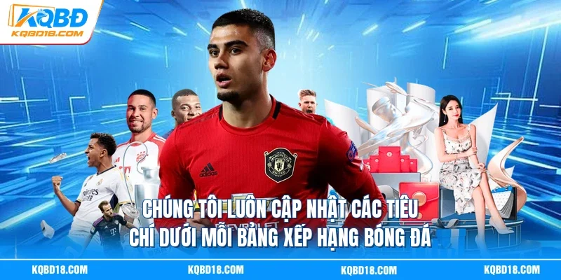Chúng tôi luôn cập nhật các tiêu chí dưới mỗi bảng xếp hạng bóng đá 